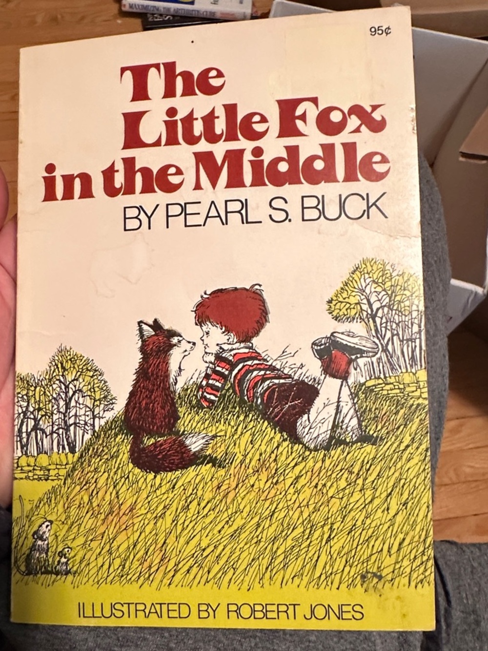 Rare Vintage The Little Fox in the Middle by Pearl S. Buck - Yellow Cover
